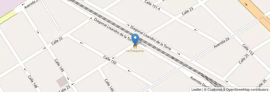 Mapa de ubicacion de La Pasquina en الأرجنتين, بوينس آيرس, Partido De Berazategui, Berazategui.