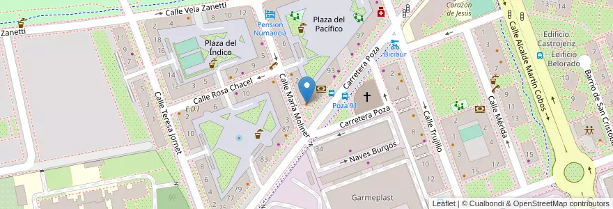 Mapa de ubicacion de La Pausa en Sepanyol, Castilla Y León, Burgos, Alfoz De Burgos, Burgos.