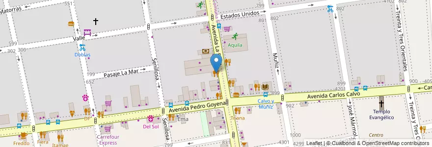 Mapa de ubicacion de La Payada, Caballito en 아르헨티나, Ciudad Autónoma De Buenos Aires, 부에노스아이레스, Comuna 6.