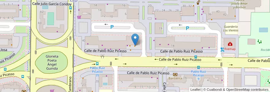 Mapa de ubicacion de La Paz en Spanje, Aragón, Zaragoza, Zaragoza, Zaragoza.