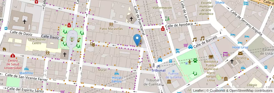 Mapa de ubicacion de La Pecera en Испания, Мадрид, Мадрид, Área Metropolitana De Madrid Y Corredor Del Henares, Мадрид.