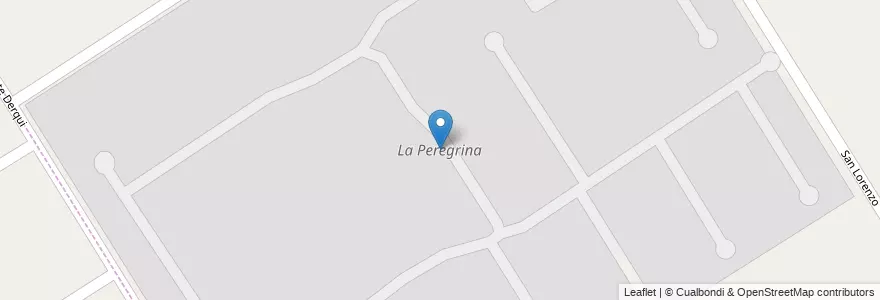Mapa de ubicacion de La Peregrina en Arjantin, Buenos Aires, Partido Del Pilar, La Lonja.