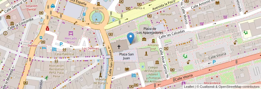 Mapa de ubicacion de La Petenera en Испания, Кастилия И Леон, Бургос, Alfoz De Burgos, Burgos.