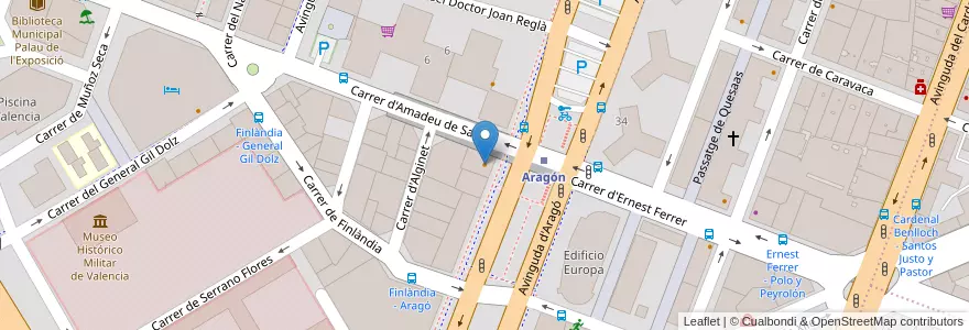 Mapa de ubicacion de La Piazza en Espagne, Communauté Valencienne, Valence, Comarca De València, Valence.
