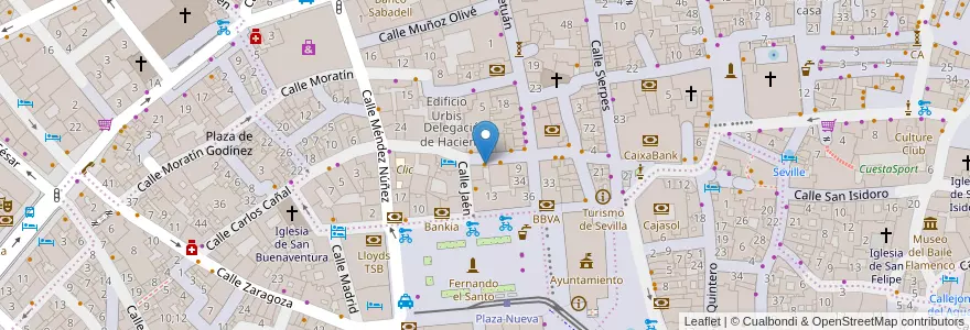 Mapa de ubicacion de La Piazza en スペイン, アンダルシア州, Sevilla, セビリア.