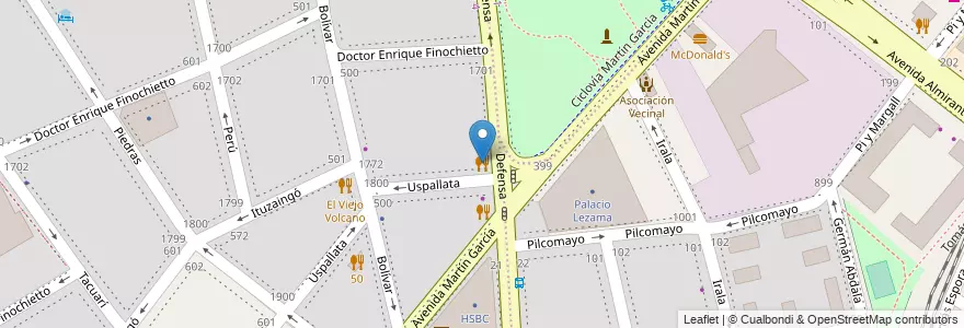 Mapa de ubicacion de La Piazza, Barracas en Argentinië, Ciudad Autónoma De Buenos Aires, Comuna 4, Buenos Aires.