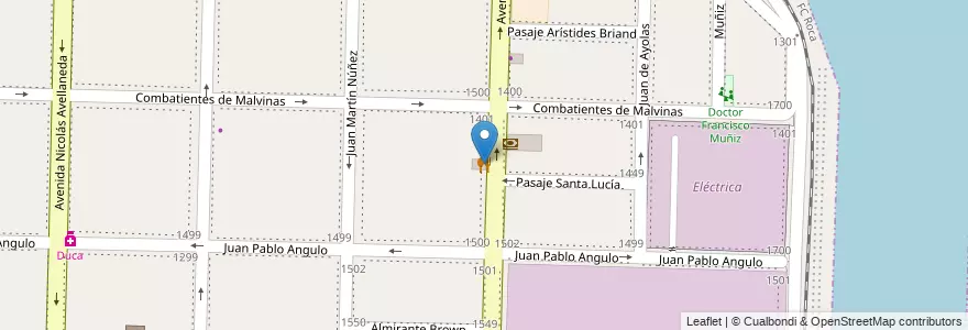 Mapa de ubicacion de La Piedrita en Arjantin, Buenos Aires, Dock Sud.