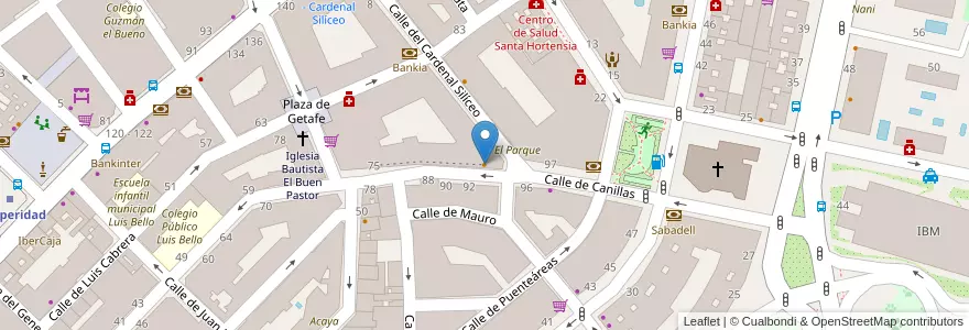 Mapa de ubicacion de La Pinta Avenida en إسبانيا, منطقة مدريد, منطقة مدريد, Área Metropolitana De Madrid Y Corredor Del Henares, مدريد.