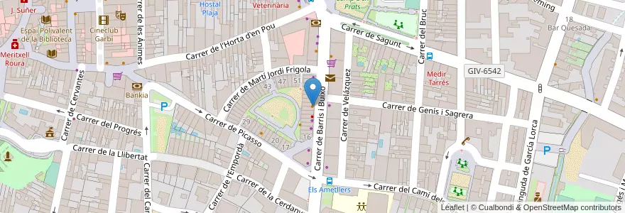 Mapa de ubicacion de La Pizza en Espagne, Catalogne, Gérone, Bas-Ampurdan, Palafrugell.