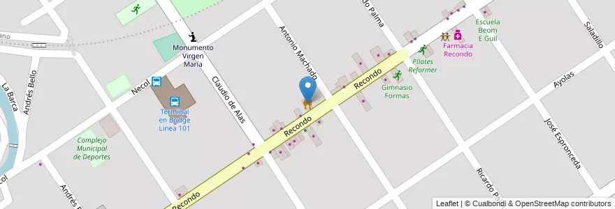 Mapa de ubicacion de La Pizza Loca 2 en Argentinië, Buenos Aires, Partido De Lomas De Zamora, Ingeniero Budge.