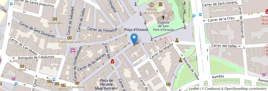 Mapa de ubicacion de La Plaça en Espagne, Catalogne, Barcelone, Vallais-Occidental, Sant Cugat Del Vallès.