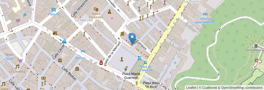 Mapa de ubicacion de La Plaza en Испания, Андалусия, Málaga, Málaga-Costa Del Sol, Малага.