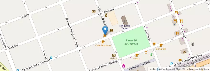 Mapa de ubicacion de La Plaza Café en 阿根廷, 布宜诺斯艾利斯省, Partido De Ituzaingó, Ituzaingó.