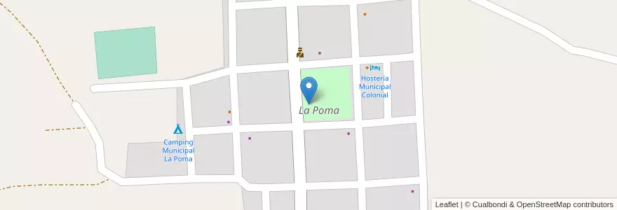 Mapa de ubicacion de La Poma en アルゼンチン, サルタ州, Departemento La Poma, Municipio De La Poma.