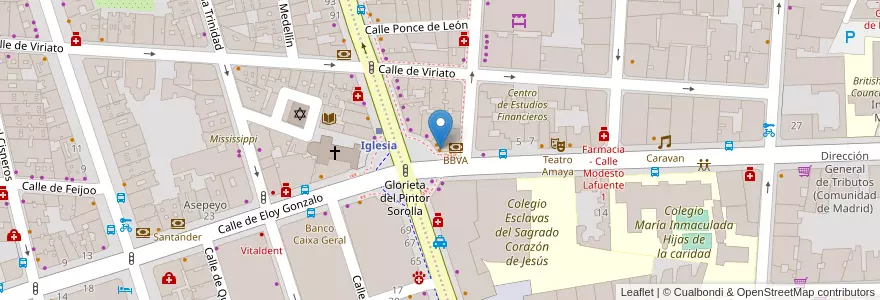 Mapa de ubicacion de La Porrina en 스페인, Comunidad De Madrid, Comunidad De Madrid, Área Metropolitana De Madrid Y Corredor Del Henares, 마드리드.