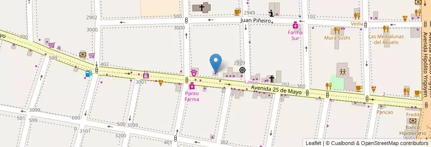 Mapa de ubicacion de La Portena en Arjantin, Buenos Aires, Partido De Lanús, Lanús Oeste.