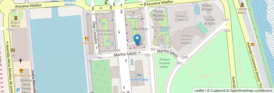 Mapa de ubicacion de La Porteña Residences I, Puerto Madero en Arjantin, Ciudad Autónoma De Buenos Aires, Comuna 1, Buenos Aires.