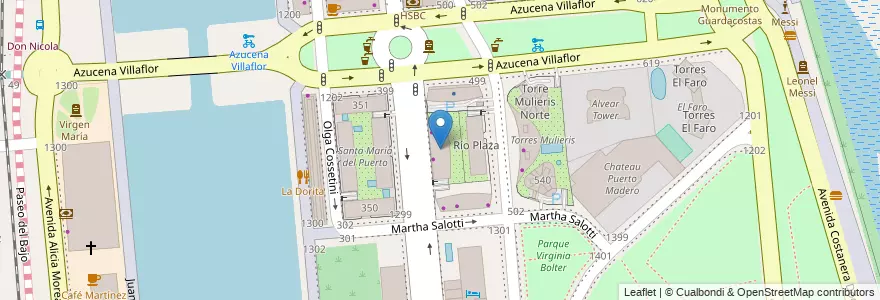Mapa de ubicacion de La Porteña Residences II, Puerto Madero en 아르헨티나, Ciudad Autónoma De Buenos Aires, Comuna 1, 부에노스아이레스.
