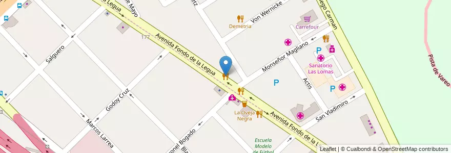 Mapa de ubicacion de La Porteña en Argentinië, Buenos Aires, Partido De San Isidro, Boulogne Sur Mer.