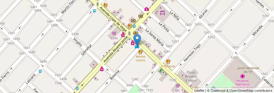 Mapa de ubicacion de La Portual Remises, Villa Luro en アルゼンチン, Ciudad Autónoma De Buenos Aires, ブエノスアイレス, Comuna 10.