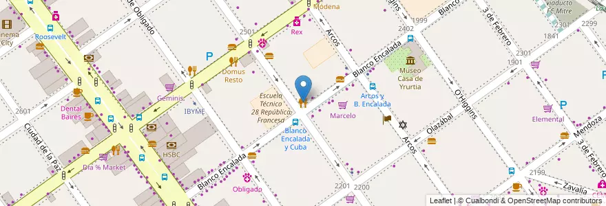 Mapa de ubicacion de La Posada, Belgrano en Argentine, Ciudad Autónoma De Buenos Aires, Buenos Aires, Comuna 13.