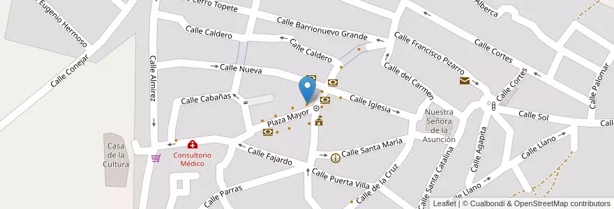 Mapa de ubicacion de La posada de María en Espanha, Estremadura, Cáceres, Tajo-Salor, Malpartida De Cáceres.