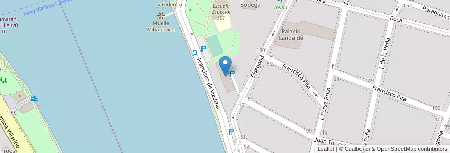 Mapa de ubicacion de La Posada de Maricruz y Lionel en Arjantin, Buenos Aires, Partido De Patagones, Carmen De Patagones.