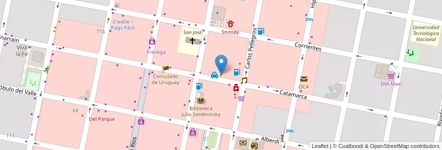 Mapa de ubicacion de La Posta en الأرجنتين, إنتري ريوس, Departamento Concordia, Distrito Suburbios, Concordia, Concordia.