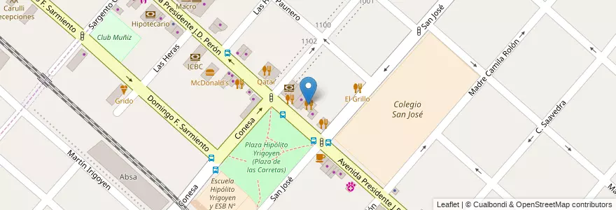 Mapa de ubicacion de La Posta en Argentina, Buenos Aires, Partido De San Miguel, Muñiz.