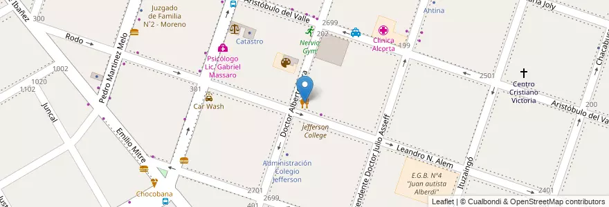 Mapa de ubicacion de La Posta en Argentina, Provincia Di Buenos Aires, Partido De Moreno, Moreno.