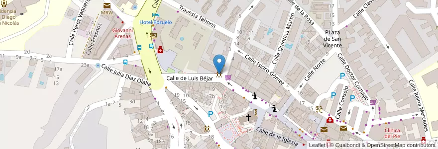 Mapa de ubicacion de La Poza en إسبانيا, منطقة مدريد, منطقة مدريد, Área Metropolitana De Madrid Y Corredor Del Henares, Pozuelo De Alarcón.