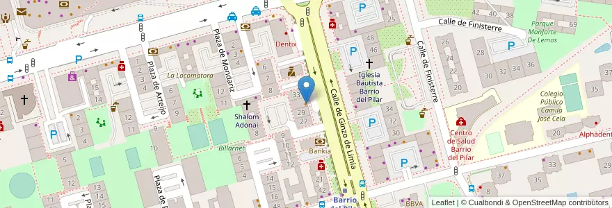 Mapa de ubicacion de La Pradera en Espagne, Communauté De Madrid, Communauté De Madrid, Área Metropolitana De Madrid Y Corredor Del Henares, Madrid.