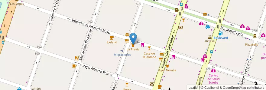 Mapa de ubicacion de La Previa en Argentina, Buenos Aires, Partido De Moreno, Moreno.