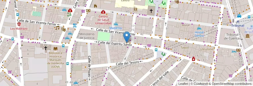 Mapa de ubicacion de La Prudencia en Spain, Community Of Madrid, Community Of Madrid, Área Metropolitana De Madrid Y Corredor Del Henares, Madrid.