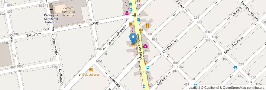 Mapa de ubicacion de La Puerta de China en Argentinië, Buenos Aires, Partido De La Matanza, Ramos Mejía.