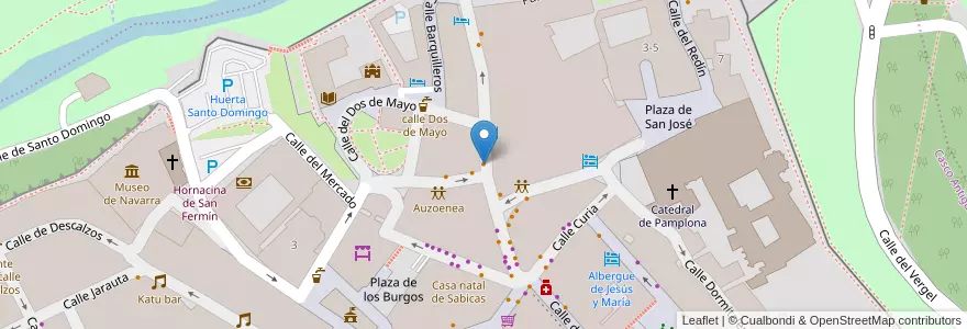 Mapa de ubicacion de La pulga en Испания, Наварра, Наварра, Памплона.