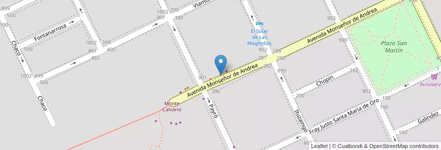 Mapa de ubicacion de La Pulperia en Argentina, Buenos Aires, Partido De Tandil, Tandil.