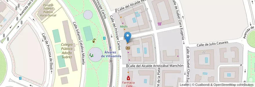 Mapa de ubicacion de La Pulpería del Peregrino en Espanha, Comunidade De Madrid, Comunidade De Madrid, Área Metropolitana De Madrid Y Corredor Del Henares, Madrid.