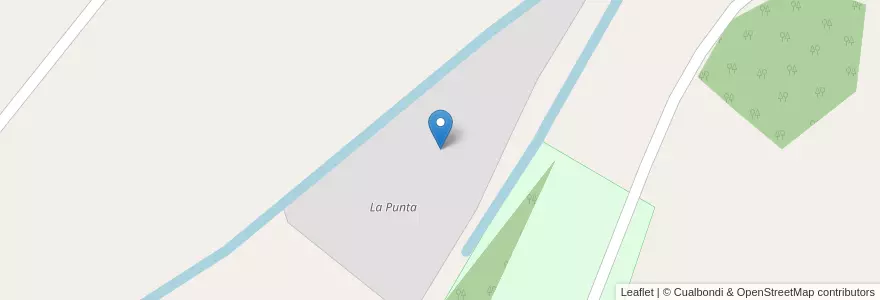 Mapa de ubicacion de La Punta en Argentina, Chile, Wilayah Neuquén, Departamento Confluencia, Municipio De Plottier, Plottier.