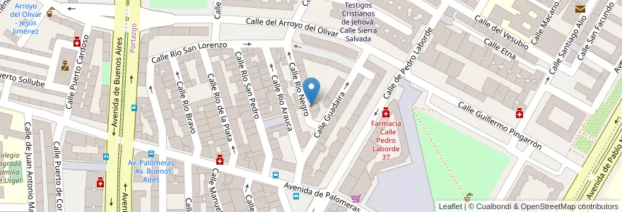 Mapa de ubicacion de La quinta burguer en 스페인, Comunidad De Madrid, Comunidad De Madrid, Área Metropolitana De Madrid Y Corredor Del Henares, 마드리드.