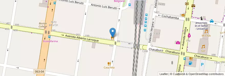 Mapa de ubicacion de La Quintana en Argentina, Buenos Aires, Partido De Lomas De Zamora, Banfield.