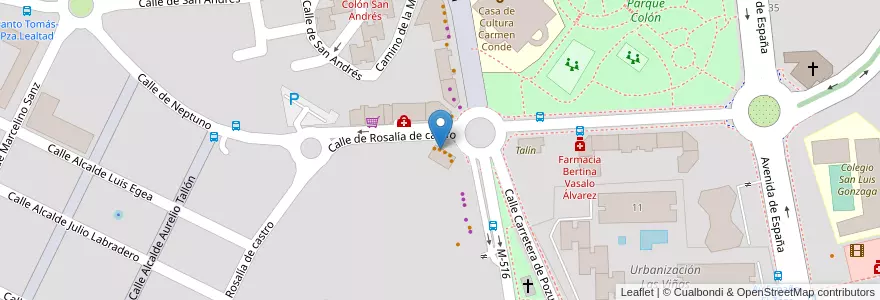 Mapa de ubicacion de La Renta en إسبانيا, منطقة مدريد, منطقة مدريد, Área Metropolitana De Madrid Y Corredor Del Henares, Majadahonda.