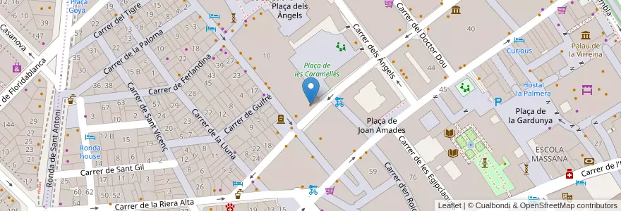 Mapa de ubicacion de La Rioja Restaurant en إسبانيا, كتالونيا, برشلونة, بارسلونس, Barcelona.