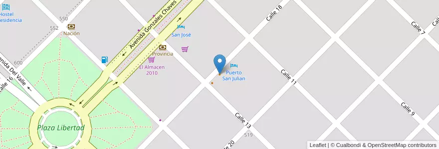 Mapa de ubicacion de La Riviera en Arjantin, Buenos Aires, Partido De Balcarce.