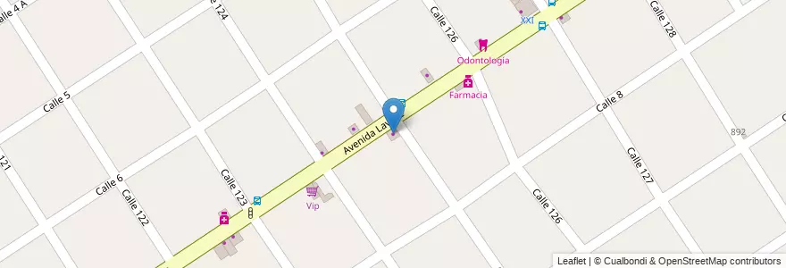 Mapa de ubicacion de La Roca en Argentinië, Buenos Aires, Partido De Berazategui, Berazategui.