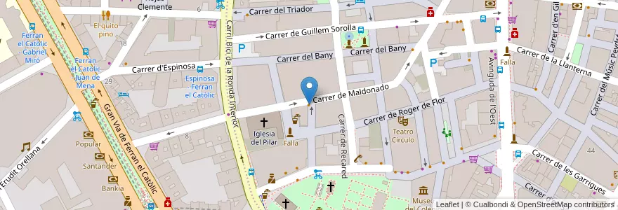Mapa de ubicacion de La Rogeta Cuina Vegana en スペイン, バレンシア州, València / Valencia, Comarca De València, València.