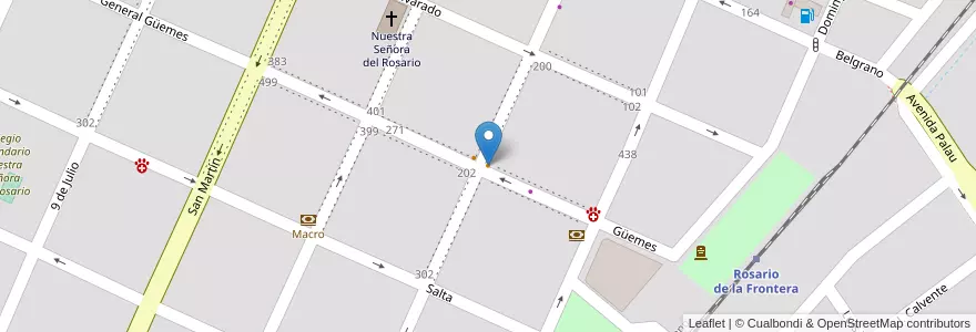 Mapa de ubicacion de La Royal en الأرجنتين, Salta, Rosario De La Frontera, Municipio De Rosario De La Frontera, Rosario De La Frontera.