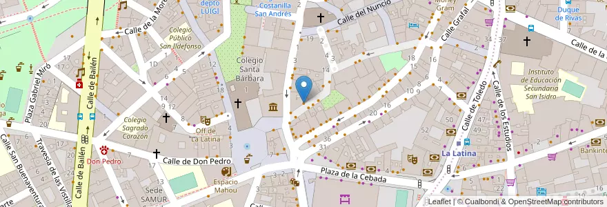 Mapa de ubicacion de La Rubia y la Morena en Испания, Мадрид, Мадрид, Área Metropolitana De Madrid Y Corredor Del Henares, Мадрид.