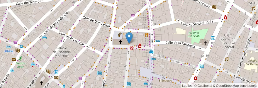 Mapa de ubicacion de La Rue en Spanien, Autonome Gemeinschaft Madrid, Autonome Gemeinschaft Madrid, Área Metropolitana De Madrid Y Corredor Del Henares, Madrid.