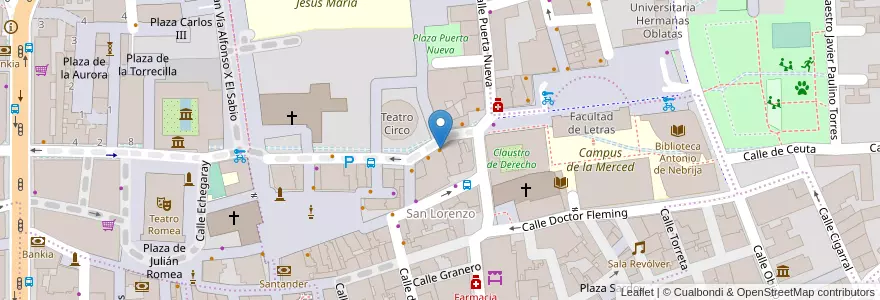 Mapa de ubicacion de La Rue en スペイン, ムルシア州, ムルシア州, Área Metropolitana De Murcia, Murcia.